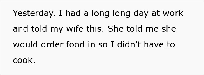 &ldquo;Borderline Gross&rdquo;: Wife Goes To Bed In Tears After Husband Mistakes Home Cooking For Takeout