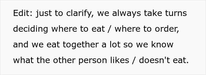 “AITA For Telling My Boyfriend To Order 'Whatever He Wants', Then Getting Upset With His Choice?” “AITA For Telling My Boyfriend To Order 'Whatever He Wants', Then Getting Upset With His Choice?”