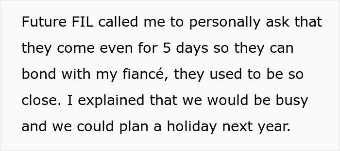 Bride-To-Be Is Forced To Tell Her Mother-In-Law Why She Can’t Come On Their Honeymoon Bride-To-Be Is Forced To Tell Her Mother-In-Law Why She Can’t Come On Their Honeymoon