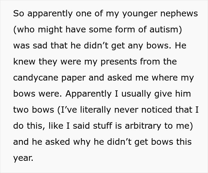 &ldquo;No One Gets Bows This Year&rdquo;: Woman Takes Petty Revenge On Entitled SILs