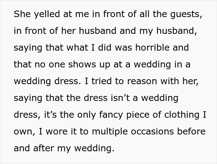 &ldquo;AITA For Wearing My Wedding Dress To Someone Else&rsquo;s Wedding?&rdquo;