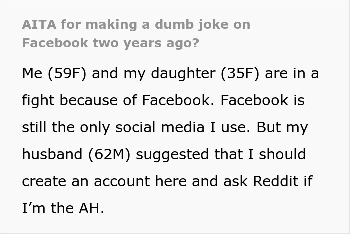 Daughter Decides To Skip Christmas Over Joke Her Mom Made 2 Years Ago, Mom Asks For Advice Daughter Decides To Skip Christmas Over Joke Her Mom Made 2 Years Ago, Mom Asks For Advice