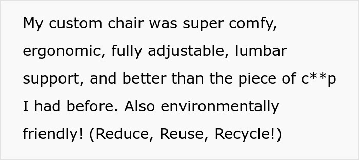 Teacher Makes A DIY Chair From A Car Seat But Principal Replaces It With A Cheap One, Regrets It