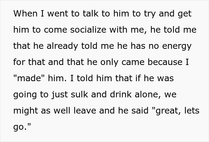 Woman Accuses Grieving Husband Of Ruining A Work Xmas Gala For Her, Gets A Reality Check