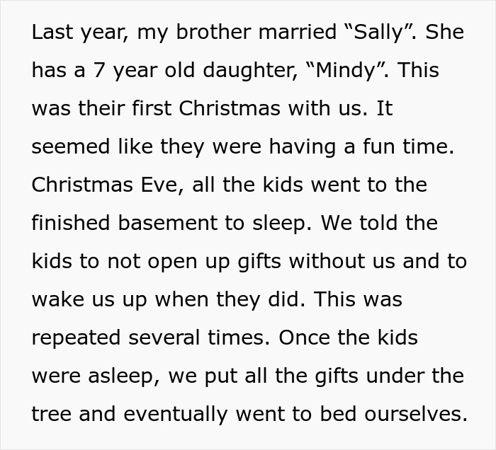 &ldquo;AITA For Suggesting We Lock Up The Christmas Presents After What My Niece Did Last Year?&rdquo;