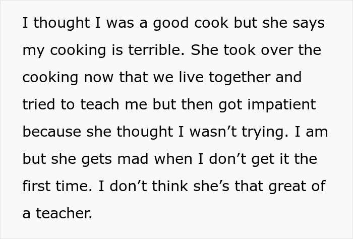 &ldquo;She's Your Girlfriend, Not Your Mommy&rdquo;: The Net Blasts Man For Demanding GF Cook For Him