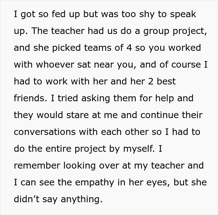 Girl Does All The Work After Being Paired With Her Bully For A Group Project, Uses It As A Setup Girl Does All The Work After Being Paired With Her Bully For A Group Project, Uses It As A Setup