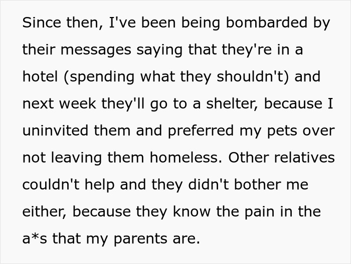 Woman Refuses To Let Homeless Parents Occupy Her Pet Room, Wonders If She's Being Cruel Woman Refuses To Let Homeless Parents Occupy Her Pet Room, Wonders If She's Being Cruel