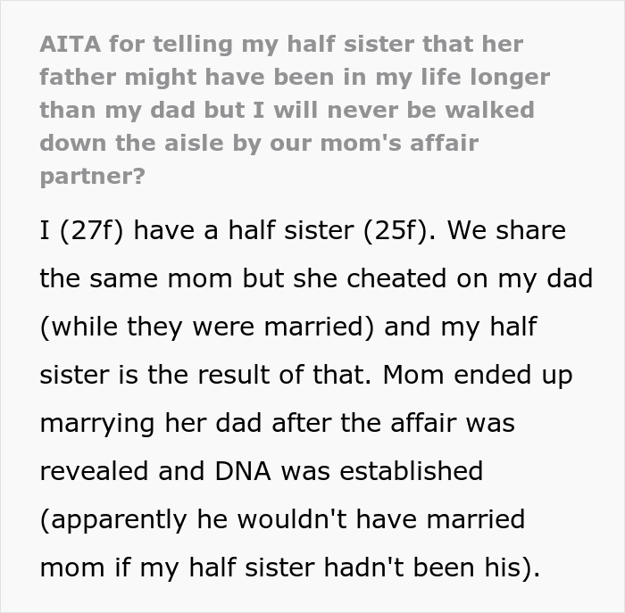 Woman Refuses To Let Mom’s Cheating Affair Partner Walk Her Down The Aisle, Causes Drama Woman Refuses To Let Mom’s Cheating Affair Partner Walk Her Down The Aisle, Causes Drama