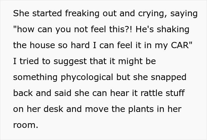 Guy&rsquo;s Roommate Keeps Complaining About Her Room Shaking, He Thinks She&rsquo;s Going Crazy
