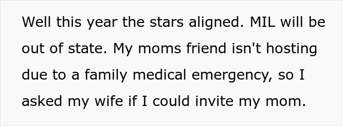 Man Breaks Wife&rsquo;s Kitchen Rules To Include Mom&rsquo;s Favorite Meal In Celebration, Family Drama Ensues