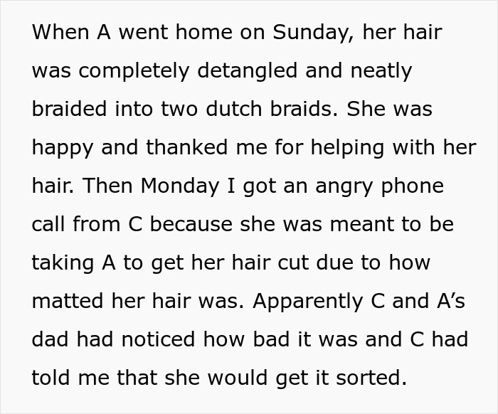 Woman Helps Daughter's Friend With Her Matted Hair, Her Dad's Fianc&eacute;e Now Says She Owes Her Money