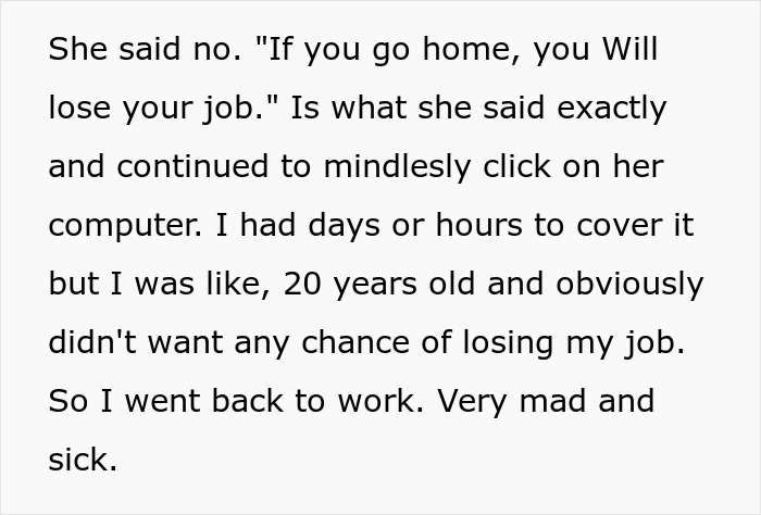 Boss Serves Ill Worker With Ultimatum, She Serves Her Work Lover A Cake As Petty Revenge