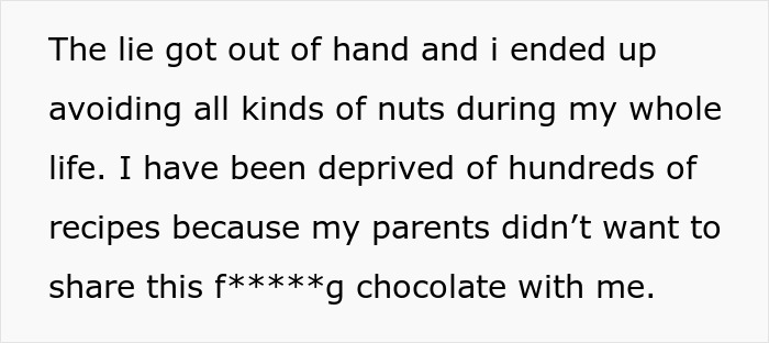 “I Feel Betrayed”: Woman Finds Out Her Parents Were Lying About Her Nut Allergy All Along “I Feel Betrayed”: Woman Finds Out Her Parents Were Lying About Her Nut Allergy All Along
