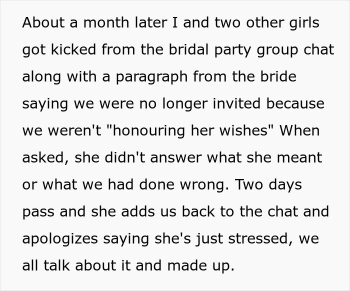 Bride 'Fires' Her Bridesmaid Who Paid For The Bachelorette Party, So She Cancels Everything