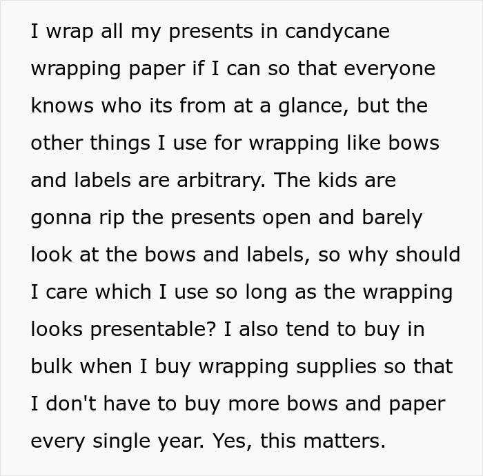 &ldquo;No One Gets Bows This Year&rdquo;: Woman Takes Petty Revenge On Entitled SILs