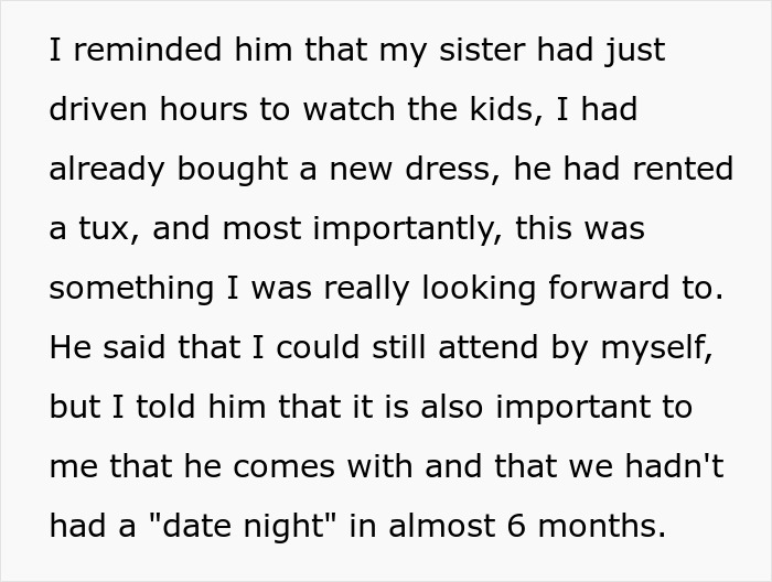 Woman Accuses Grieving Husband Of Ruining A Work Xmas Gala For Her, Gets A Reality Check