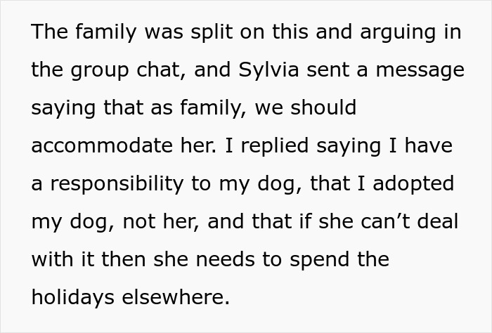 “I Adopted My Dog, Not Her”: Woman Splits Family And The Internet With Her Clapback To SIL “I Adopted My Dog, Not Her”: Woman Splits Family And The Internet With Her Clapback To SIL