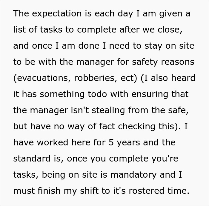 Worker Refuses To Take Boss’s Nonsense Reasons For Not Being Paid After 13.5-Hour Shift Worker Refuses To Take Boss’s Nonsense Reasons For Not Being Paid After 13.5-Hour Shift