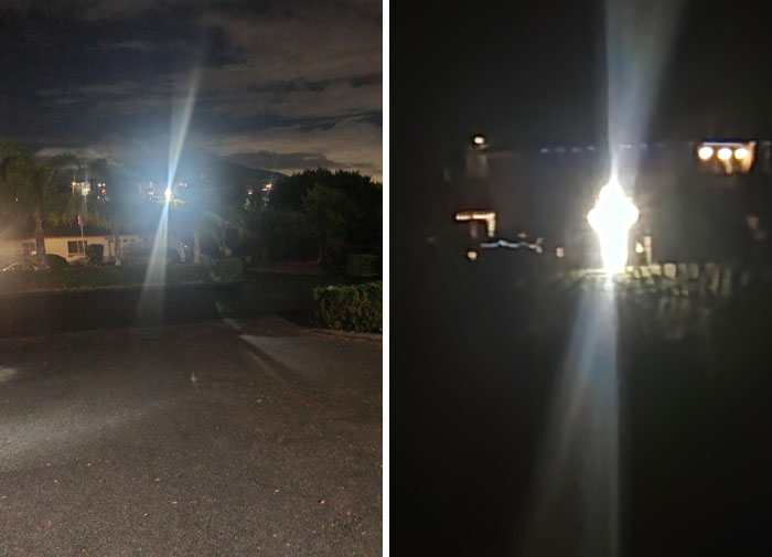 Mom's Neighbors Put Up A Million-Watt Crucifix For Christmas