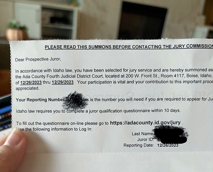 Getting Jury Duty For The Day After Christmas