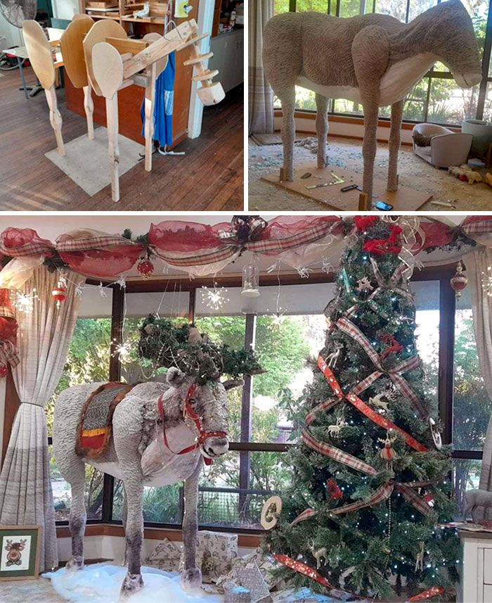 Look At This Huge Reindeer My Partner Made