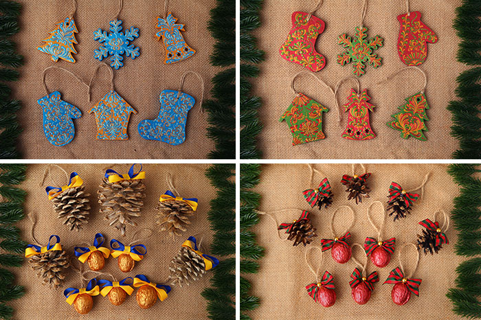 Handmade Christmas Decorations Made By My Wife