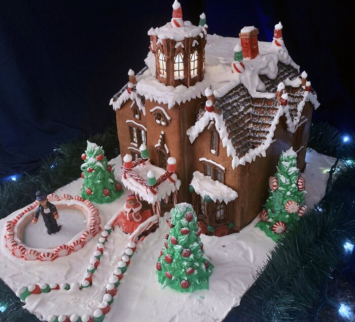 I Made A Gingerbread House From Scratch. All Edible