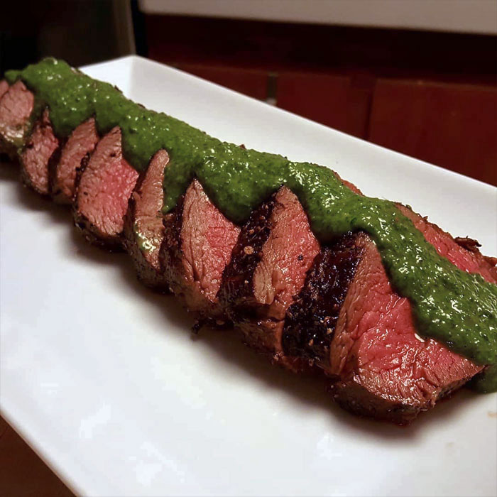 Beef Tenderloin With Chimichurri I Made For Christmas Dinner