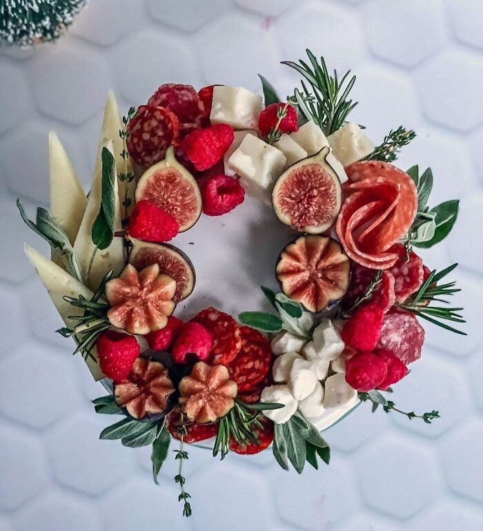 Happy December Everyone. I Made This Charcuterie Wreath