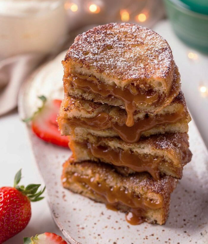 Christmas Recipes: Rabanada (Brazilian French Toast) Stuffed With Salted Caramel