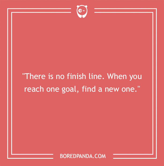 Motivational Chuck Norris quote on setting and achieving new goals in a red square design. - 1