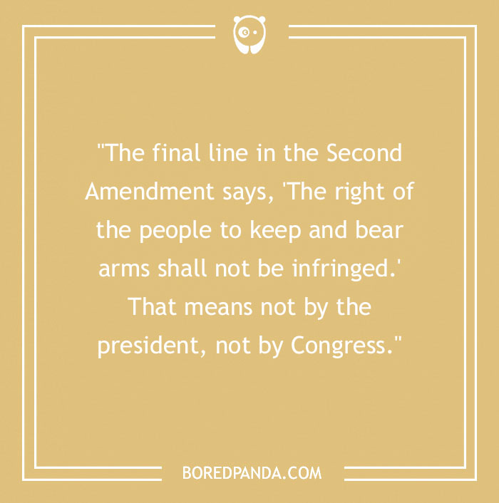 Text on a beige background referencing the Second Amendment, related to Chuck Norris quotes. - 32