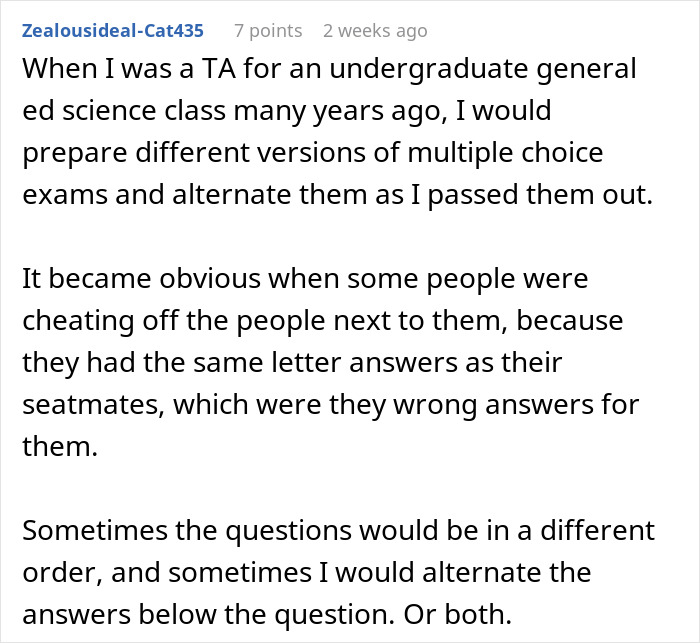 "With 5 Minutes Left, I Grabbed A New Test": Student Gets Revenge On Cheating Classmates
