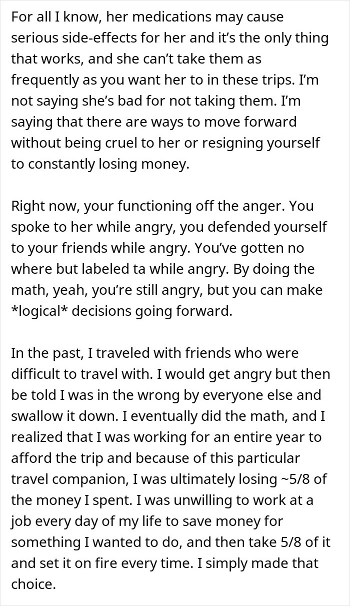 Woman Ruins A Trip After Conveniently "Forgetting" To Take Her Meds, Friend Loses It
