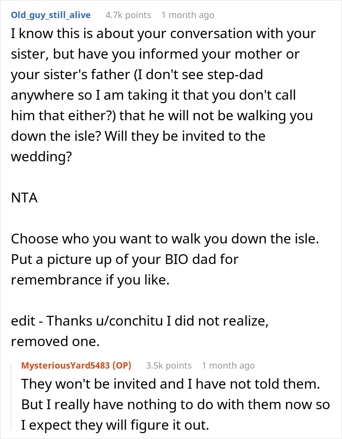 Woman Refuses To Let Mom’s Cheating Affair Partner Walk Her Down The Aisle, Causes Drama Woman Refuses To Let Mom’s Cheating Affair Partner Walk Her Down The Aisle, Causes Drama