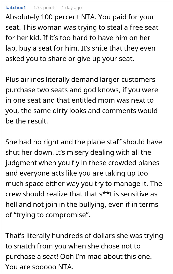 Mom Tries To Bully Obese Woman Out Of Her Second Plane Seat, Gets Humbled In Return