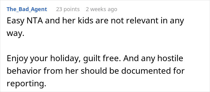 “She Lost It”: Person Refuses To Give Up Their Days Off Just Because They Don’t Have Kids “She Lost It”: Person Refuses To Give Up Their Days Off Just Because They Don’t Have Kids