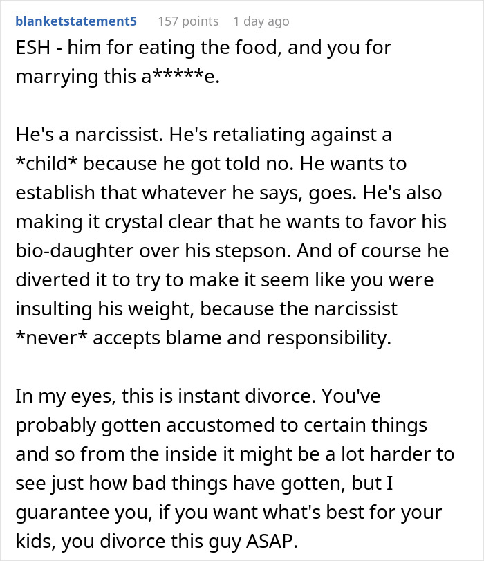 Stepdad Eats All Of 12 Y.O.’s Imported Noodles Without Permission To Make A Point, Mom Loses It Stepdad Eats All Of 12 Y.O.’s Imported Noodles Without Permission To Make A Point, Mom Loses It