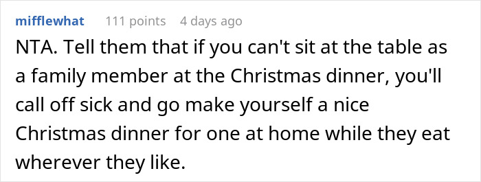 "You Are The Help": Woman Shares In-Laws Planned For Her To Serve Them During Christmas Dinner "You Are The Help": Woman Shares In-Laws Planned For Her To Serve Them During Christmas Dinner