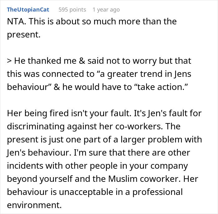 Man&rsquo;s Uncomfortable Gift Exchange With Devout Christian Ends In Worker Getting Fired