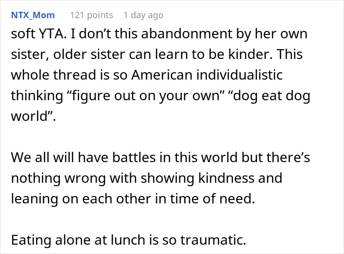 Dad Demands Daughter Invite Friendless Sister To Sit With Her At &ldquo;Popular&rdquo; Table, Mom Intervenes