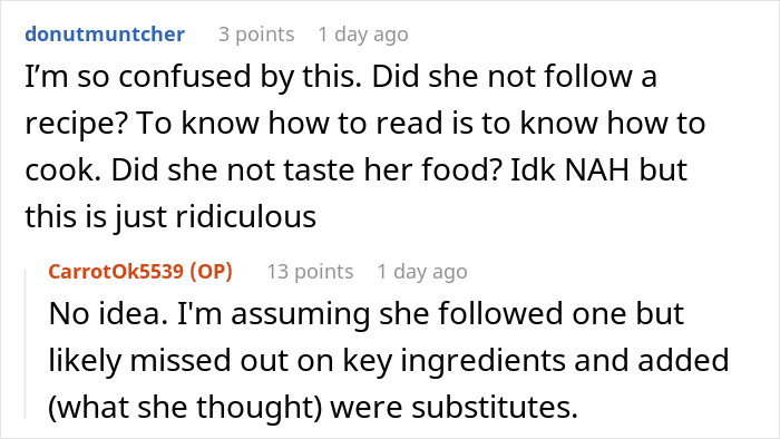 &ldquo;Borderline Gross&rdquo;: Wife Goes To Bed In Tears After Husband Mistakes Home Cooking For Takeout