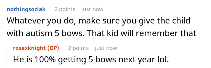 &ldquo;No One Gets Bows This Year&rdquo;: Woman Takes Petty Revenge On Entitled SILs