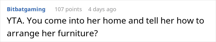 Woman Is Mad Her DIL Took Down The Colorful Decorations She Put Up In Her Home