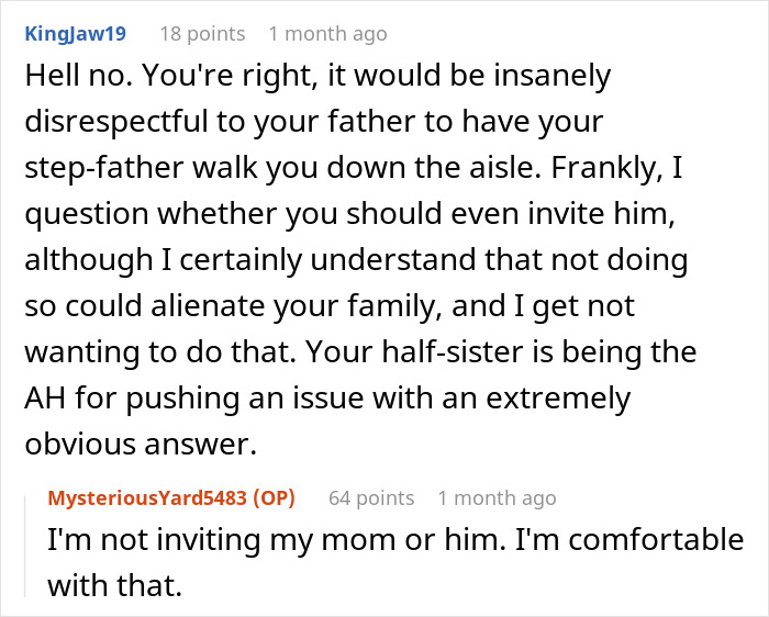 Woman Refuses To Let Mom’s Cheating Affair Partner Walk Her Down The Aisle, Causes Drama Woman Refuses To Let Mom’s Cheating Affair Partner Walk Her Down The Aisle, Causes Drama