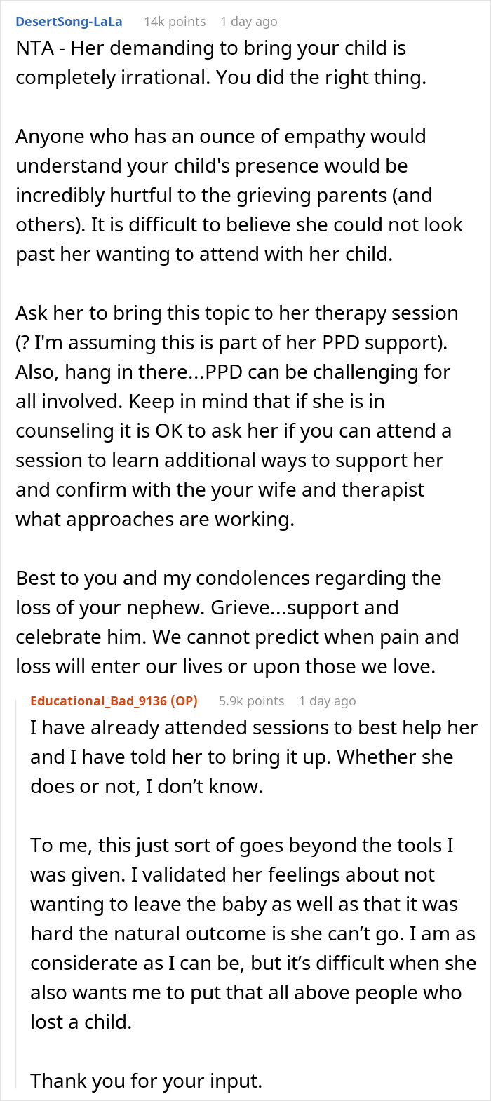 Couple’s Asked Not To Bring Their Baby Along To Another Baby’s Funeral, Woman Insists On Doing So Couple’s Asked Not To Bring Their Baby Along To Another Baby’s Funeral, Woman Insists On Doing So