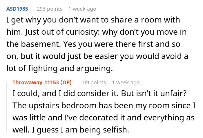 Daughter Refuses To Share Her Bedroom With Mom&rsquo;s 14 Y.O. Brother, Parents Are Furious
