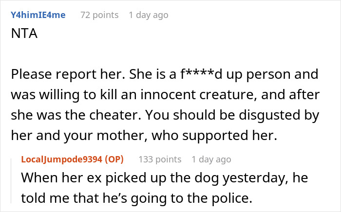 25 Y.O. Steals Dog From Ex And Says She Will Euthanize Him, Brother Returns It And Moves Out