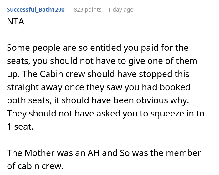 Mom Tries To Bully Obese Woman Out Of Her Second Plane Seat, Gets Humbled In Return